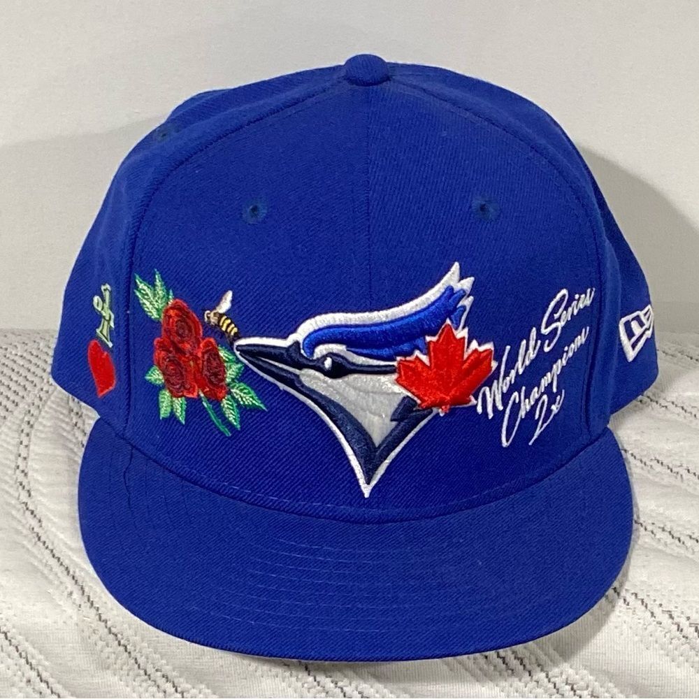 Toronto Blue Jays Jays World Series Multi Patch New Era 
7 3/8 Fitted Hat